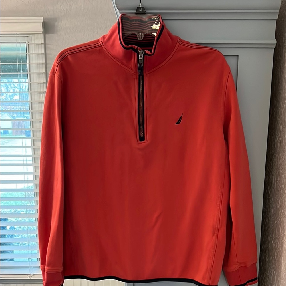 Nautica Striped Red Pullover